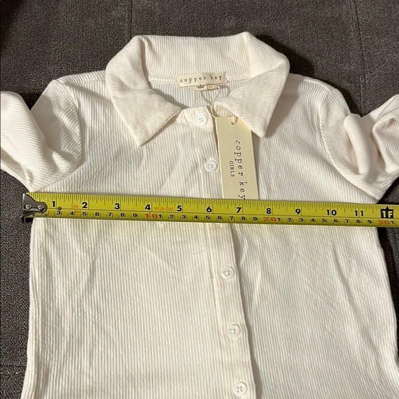 Copper Key Ivory Ribbed Knit Top - Picture 5 of 8